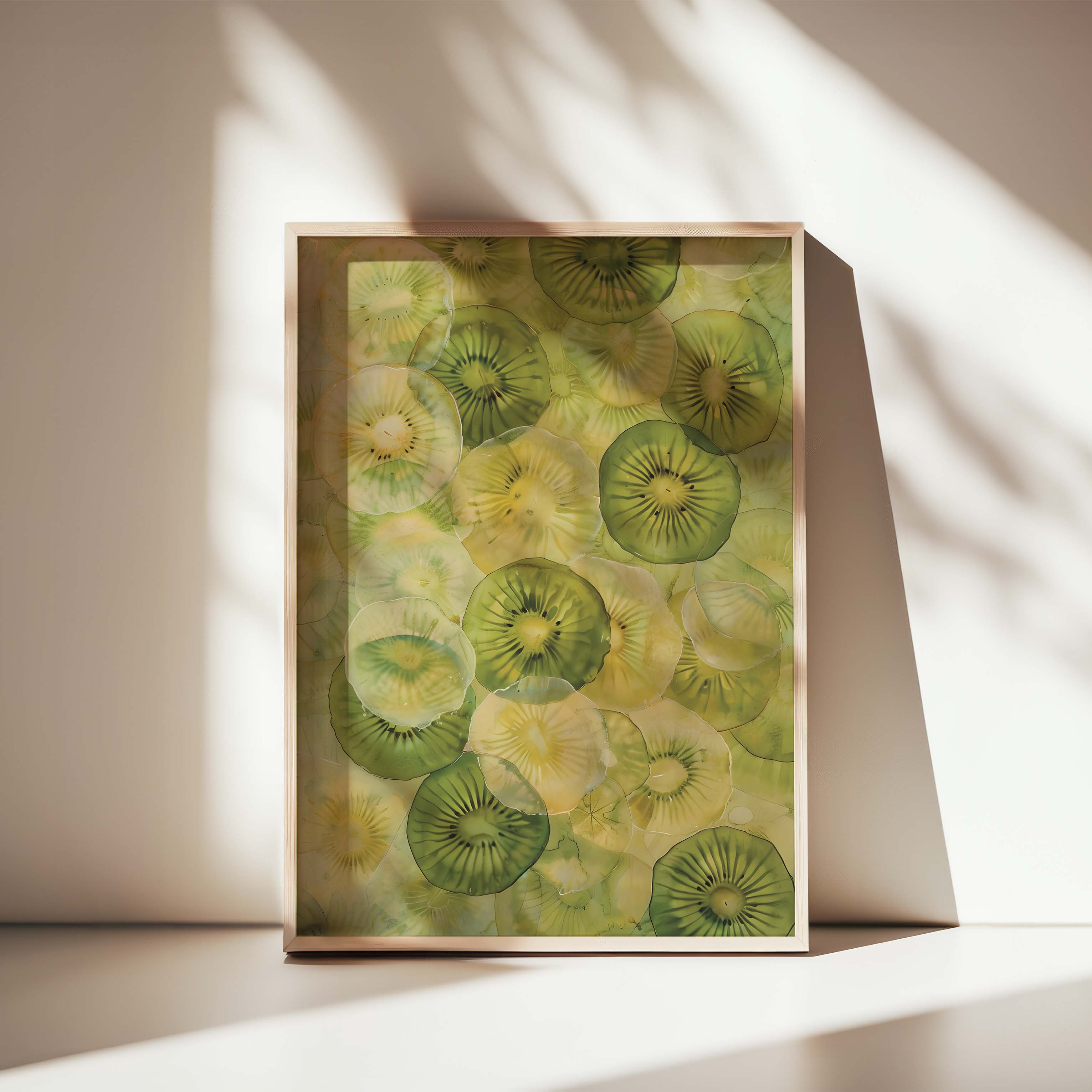 KIWI SLICES COMPOSITE FRAMED CANVAS
