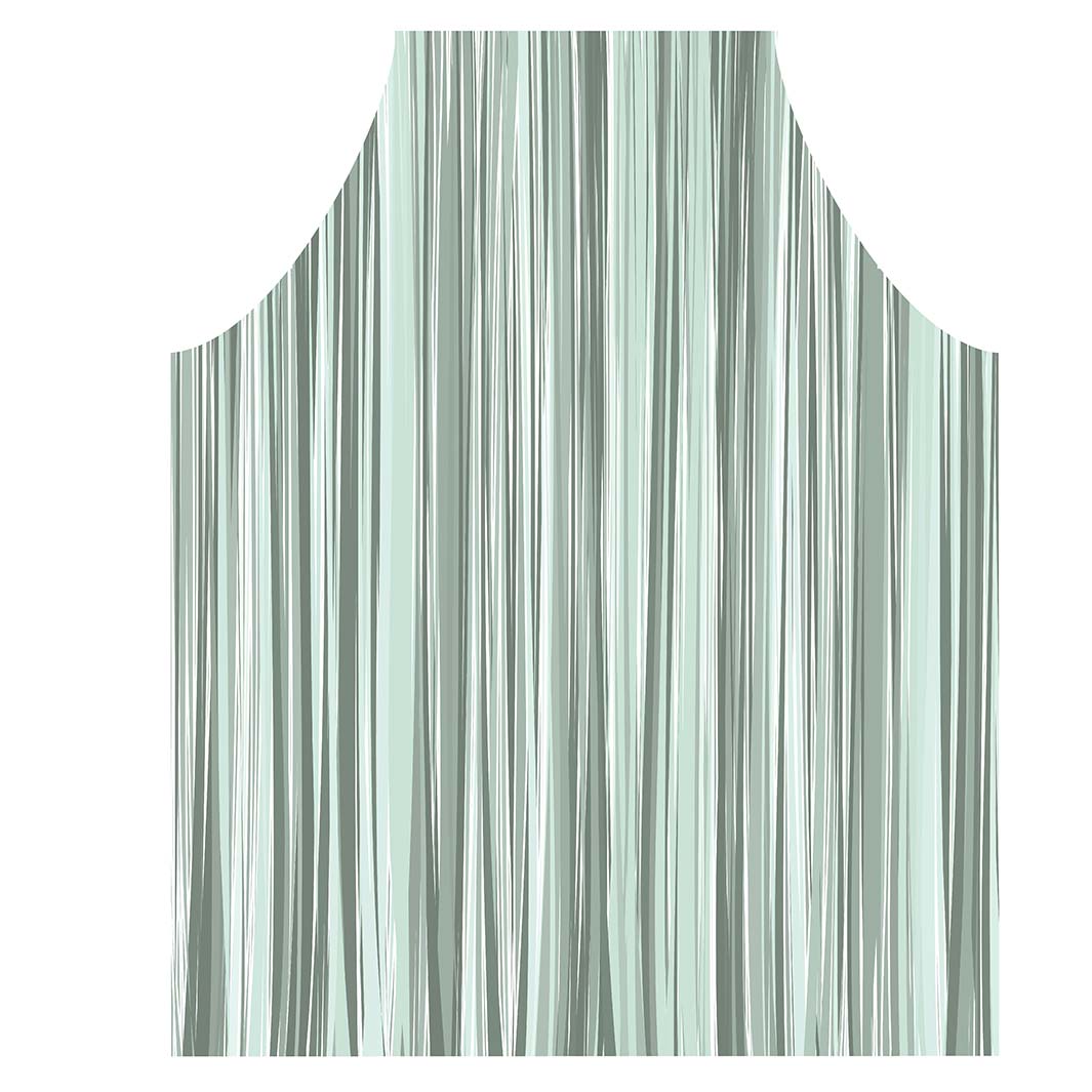 VERTICAL MONOCHROMATIC LINE ART APRON