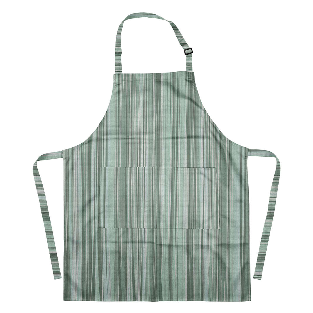 VERTICAL MONOCHROMATIC LINE ART APRON