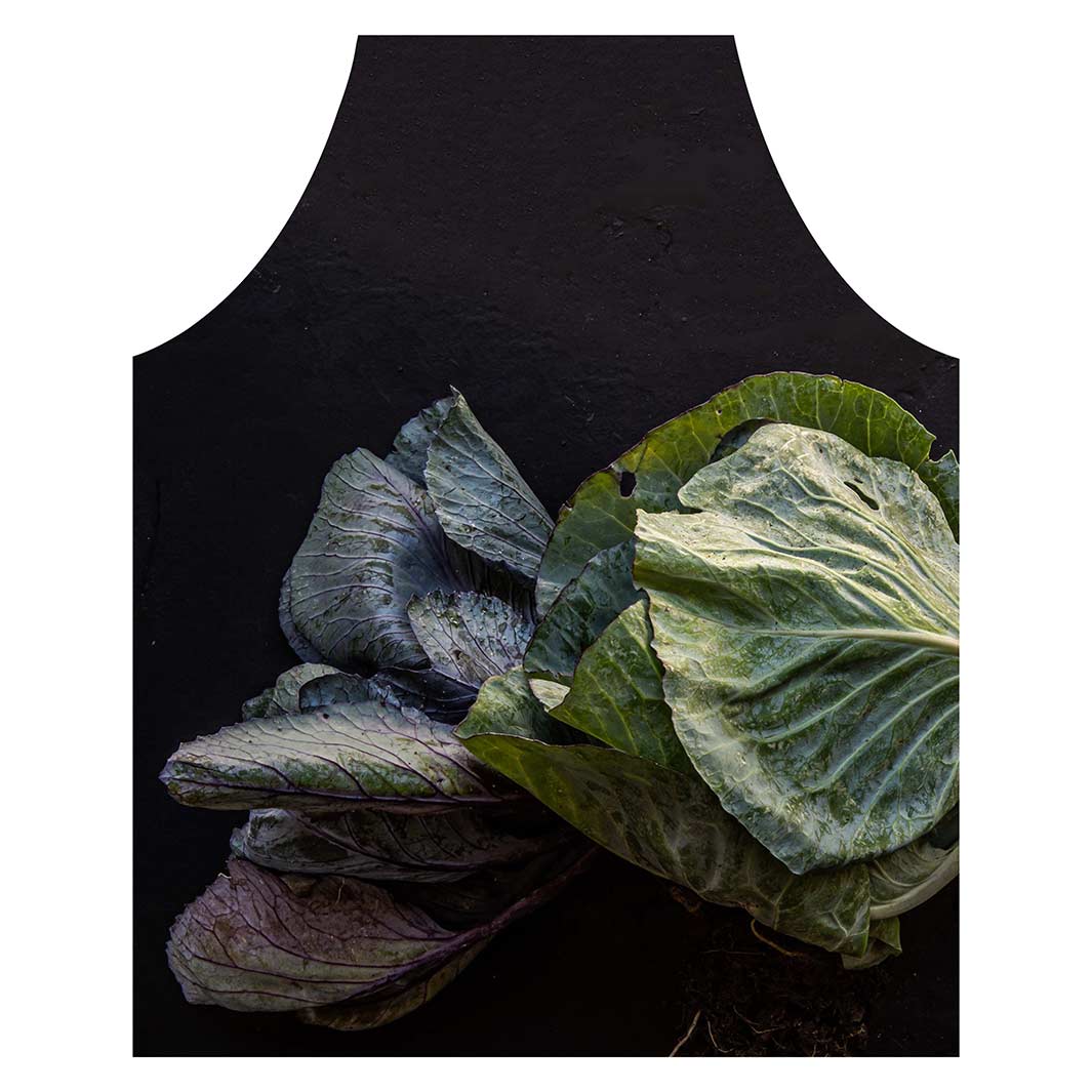 CABBAGE VEGETABLE LEAVES PATTERN APRON