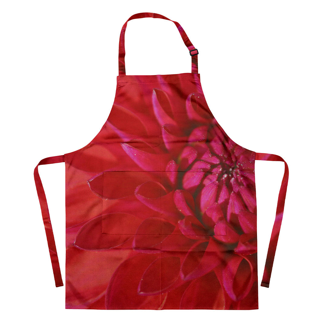 DAHLIA RED APRON