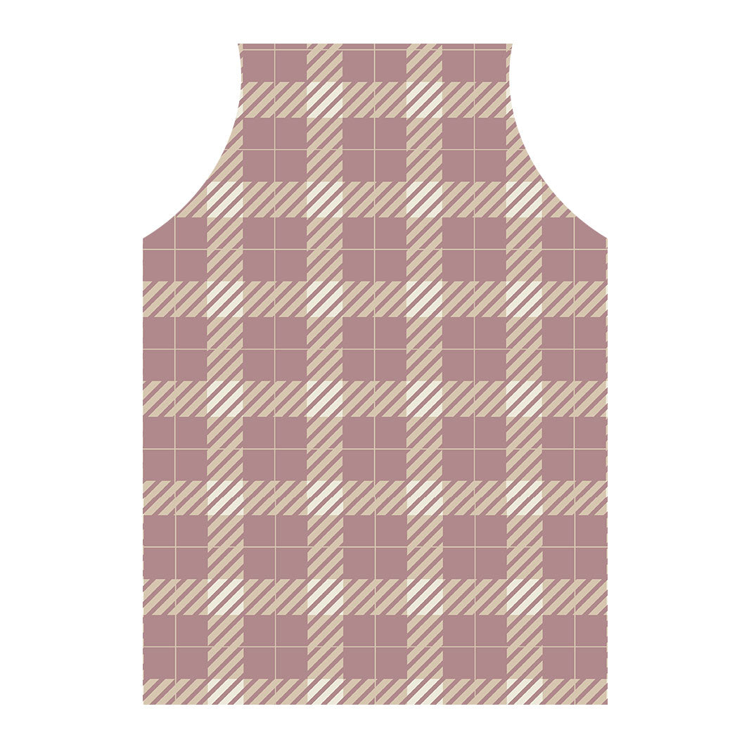 BLUSH PLAID APRON