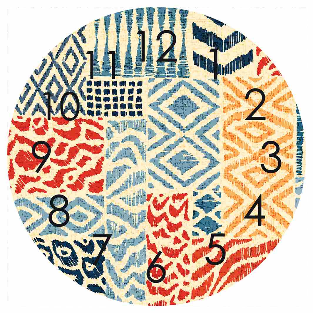 THREADS OF HERITAGE ROUND CLOCK