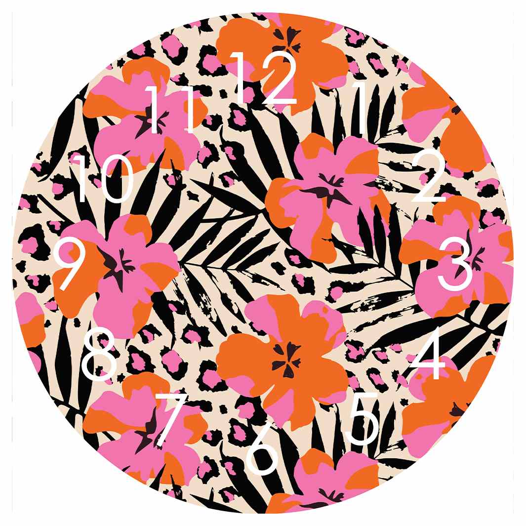 WILD BOTANICA ROUND CLOCK