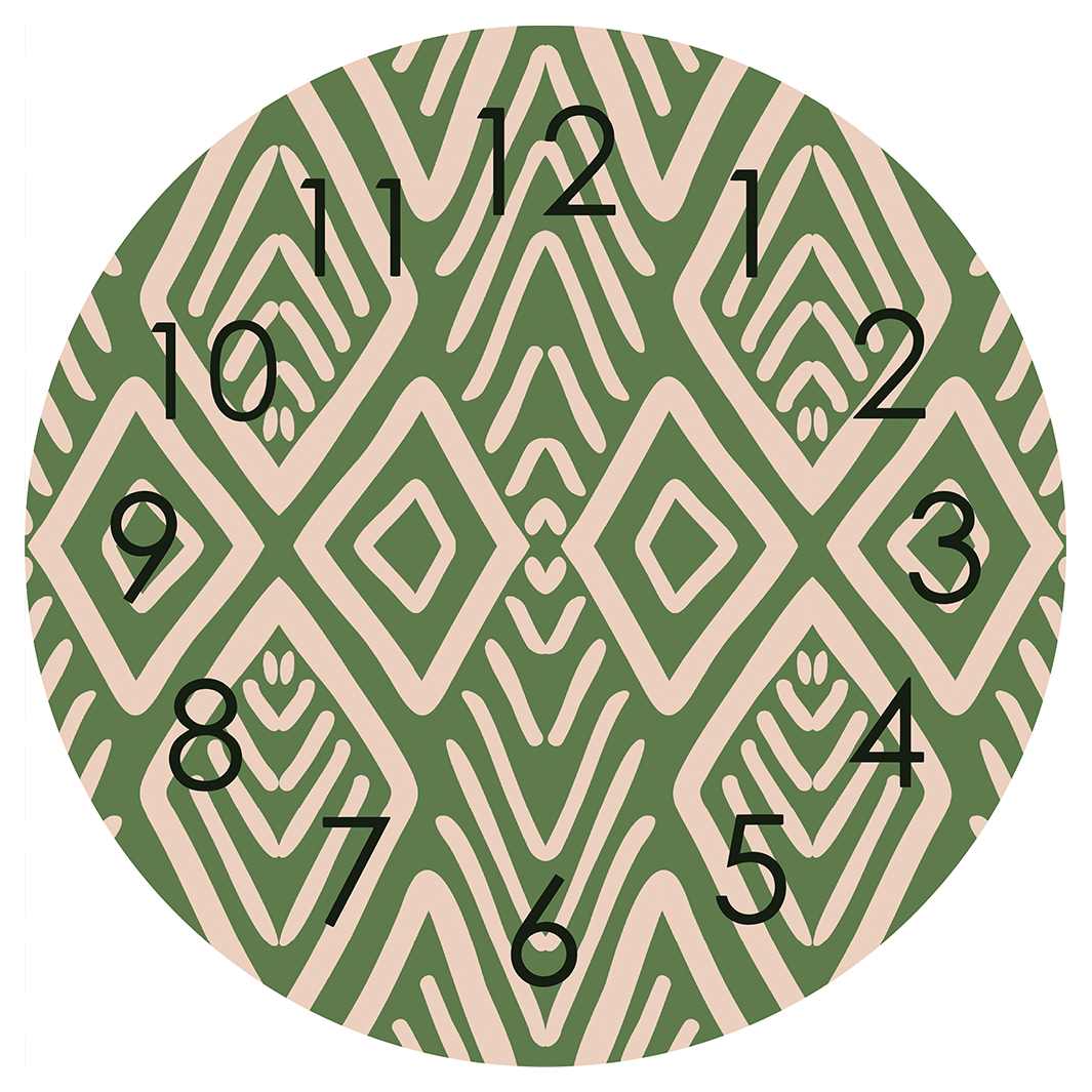 KAYA RHUYTHM ROUND CLOCK