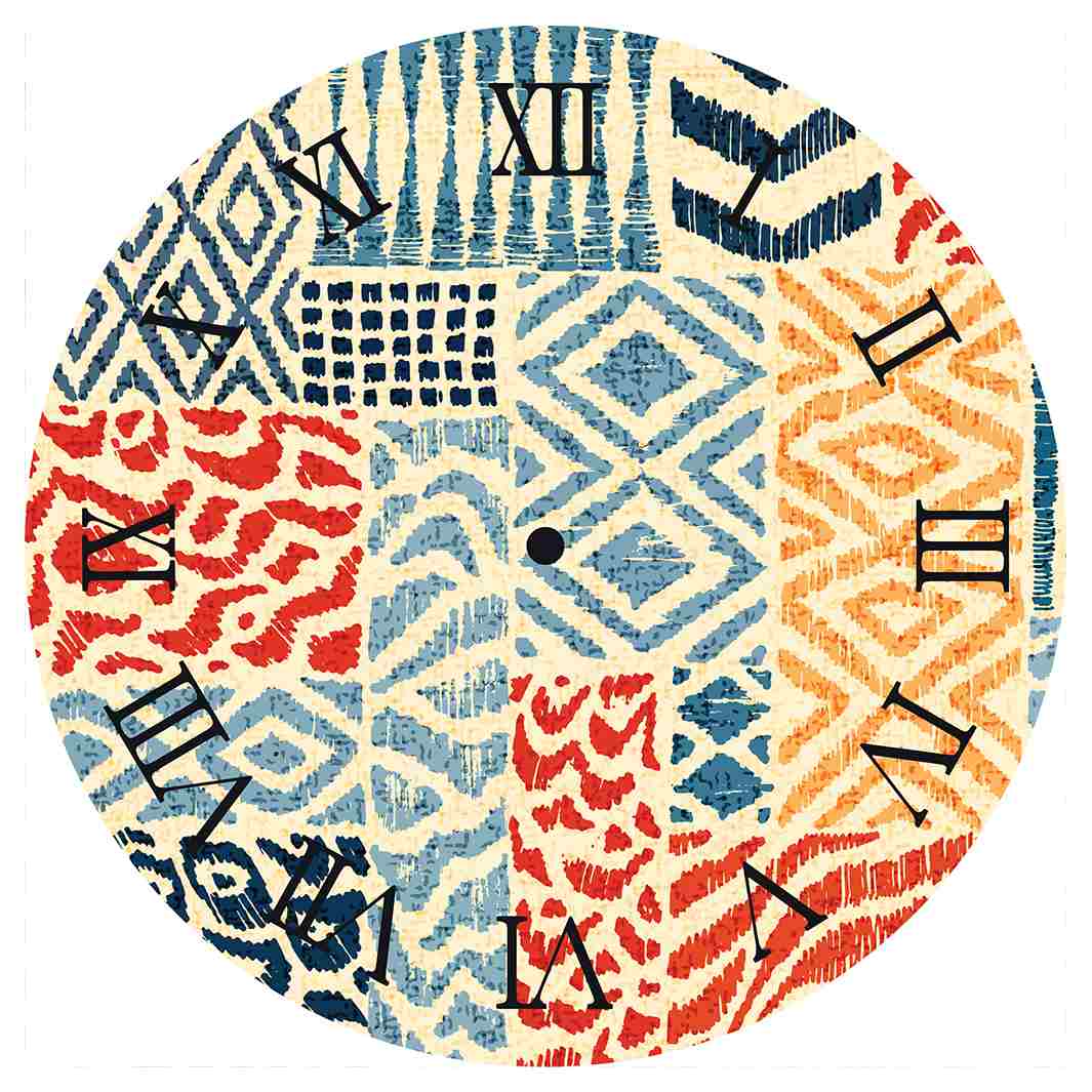 THREADS OF HERITAGE ROUND CLOCK