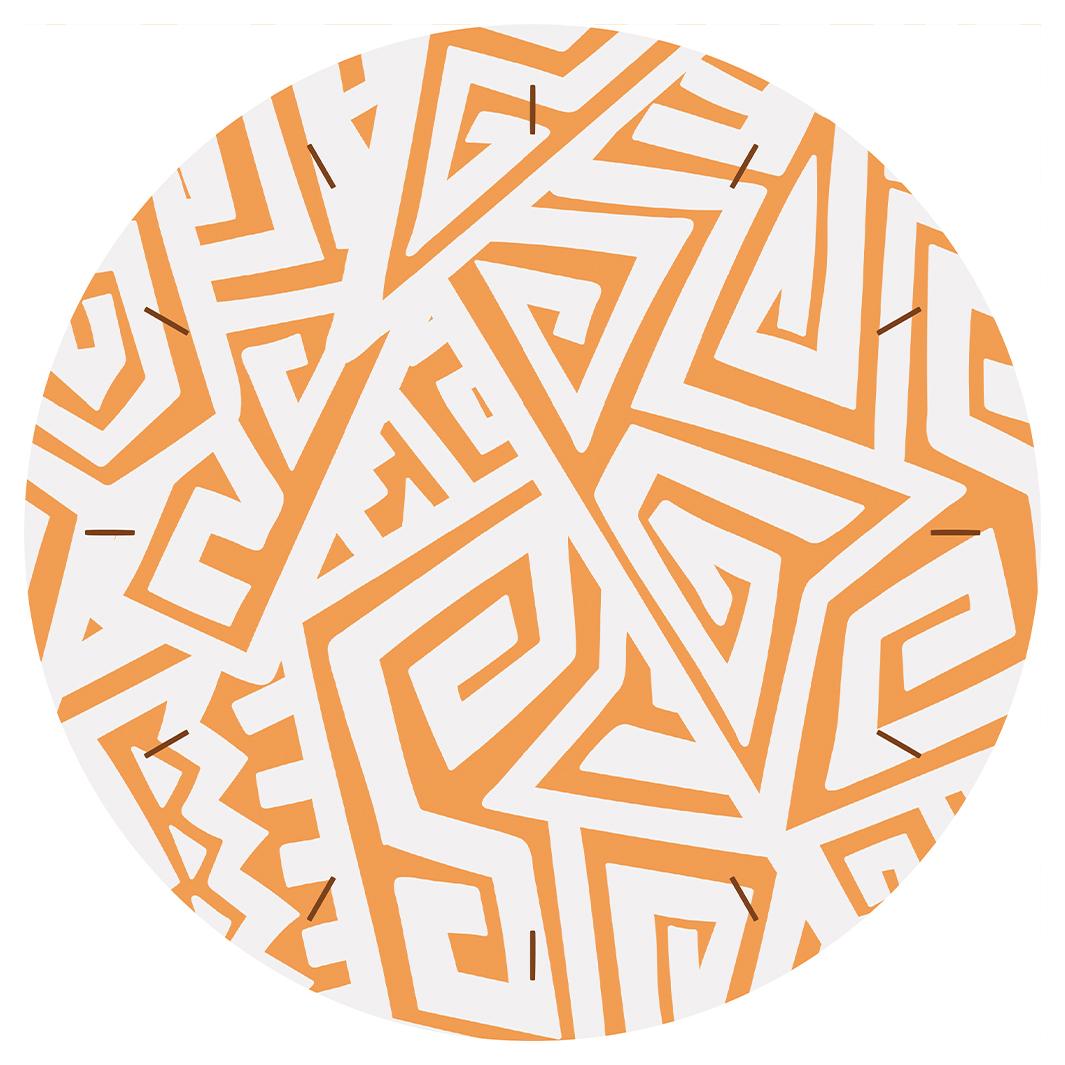 MJI MAZE ROUND CLOCK