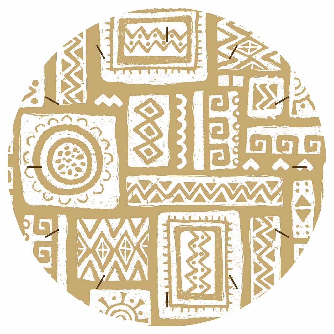 MUDPRINT ECHO ROUND CLOCK