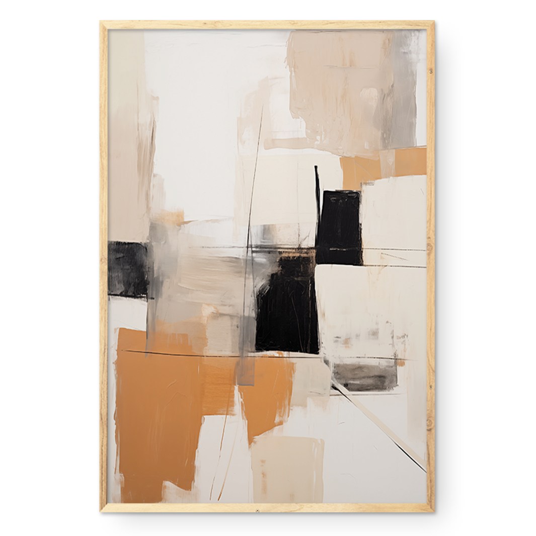 COMPOSITE FRAMED CANVAS FRAGMENTED QUIET
