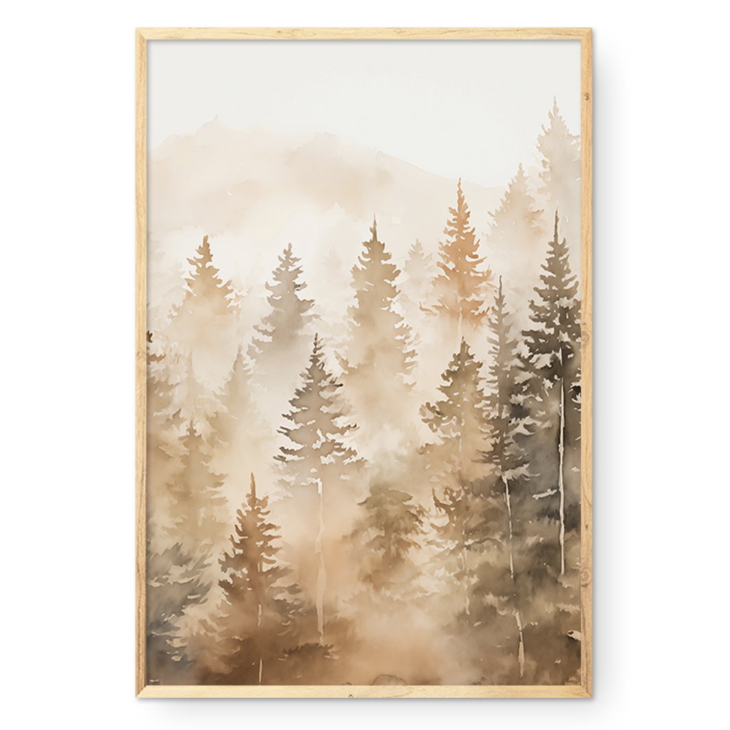 COMPOSITE FRAMED CANVAS  THROUGH THE MIST