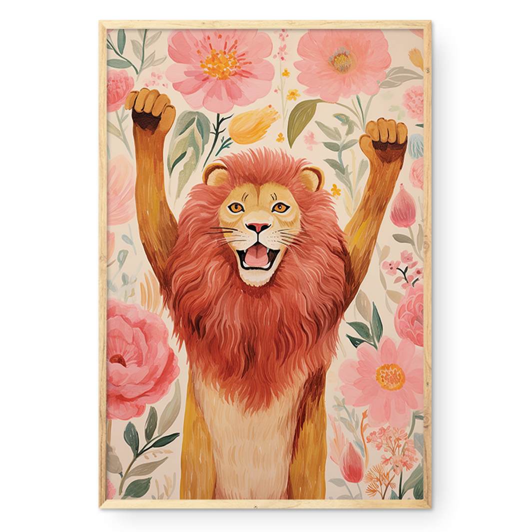 COMPOSITE FRAMED CANVAS  ROAR OF THE BLOOMS
