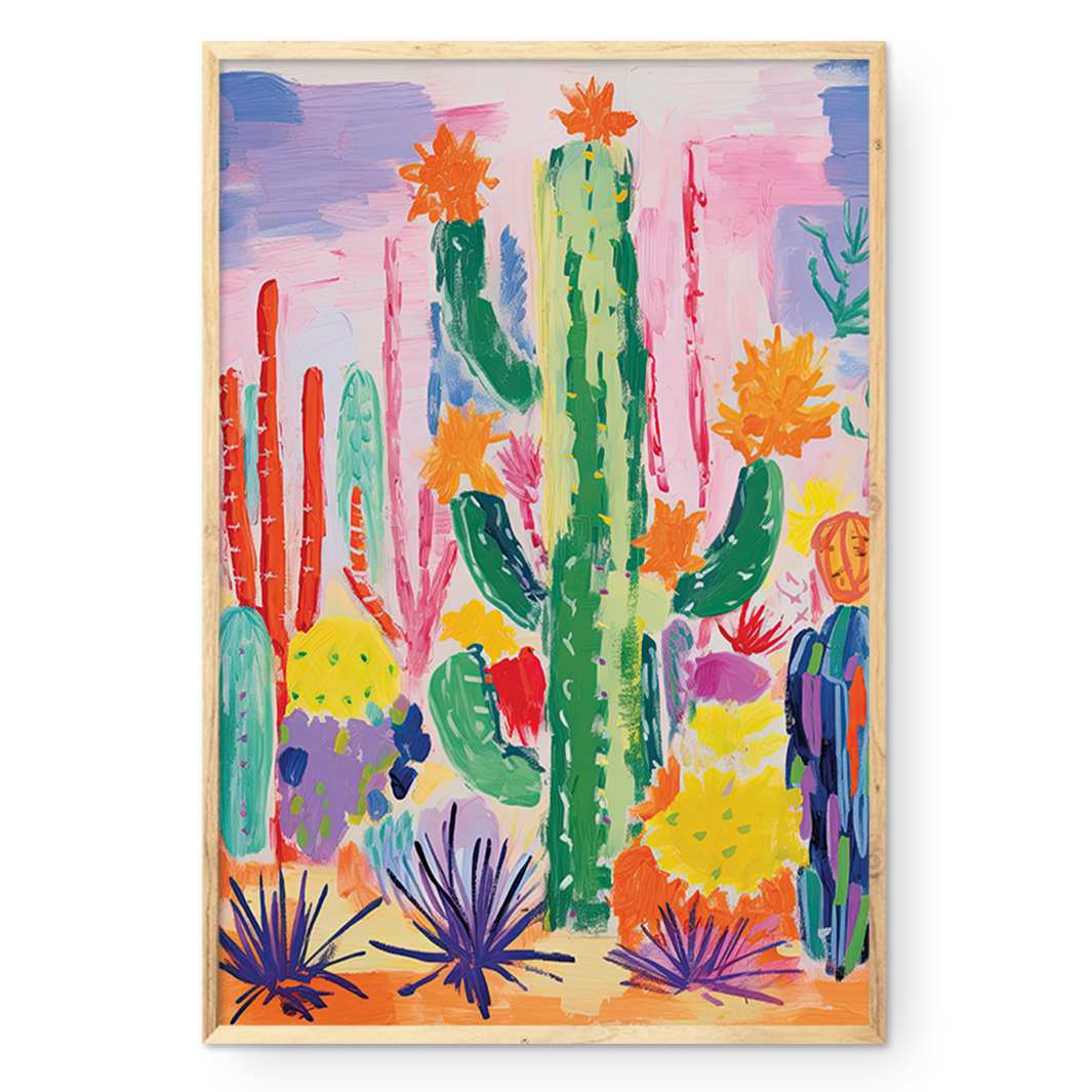 COMPOSITE FRAMED CANVAS  PRICKLY PARADISE
