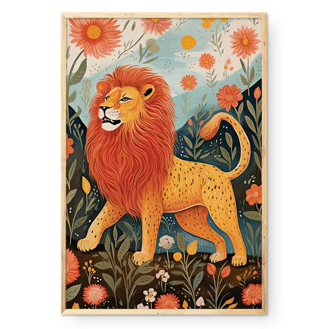 COMPOSITE FRAMED CANVAS FLORAL MAJESTY