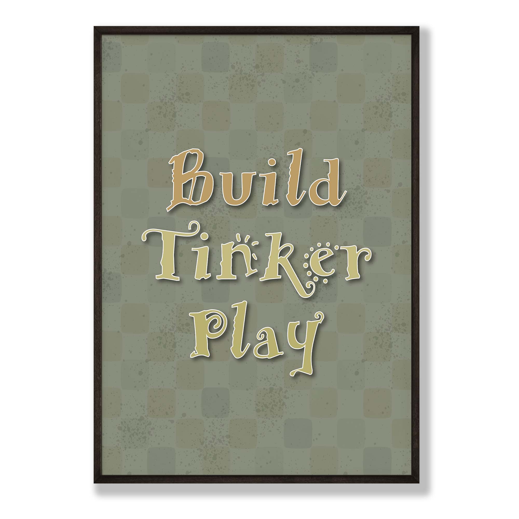 KIDS ROBOTS PLAY COMPOSITE FRAMED CANVAS