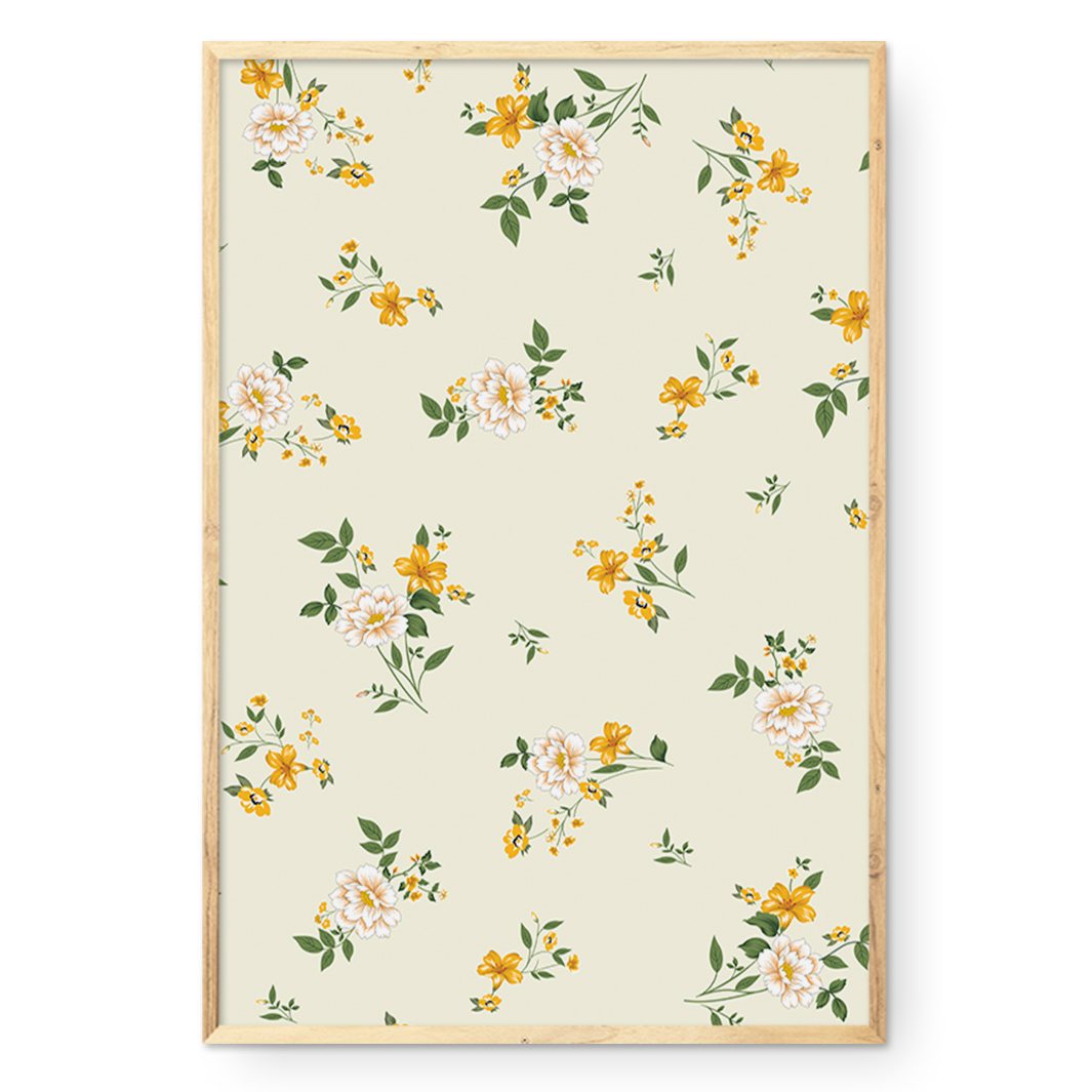 COMPOSITE FRAMED CANVAS LITTLE POSIES