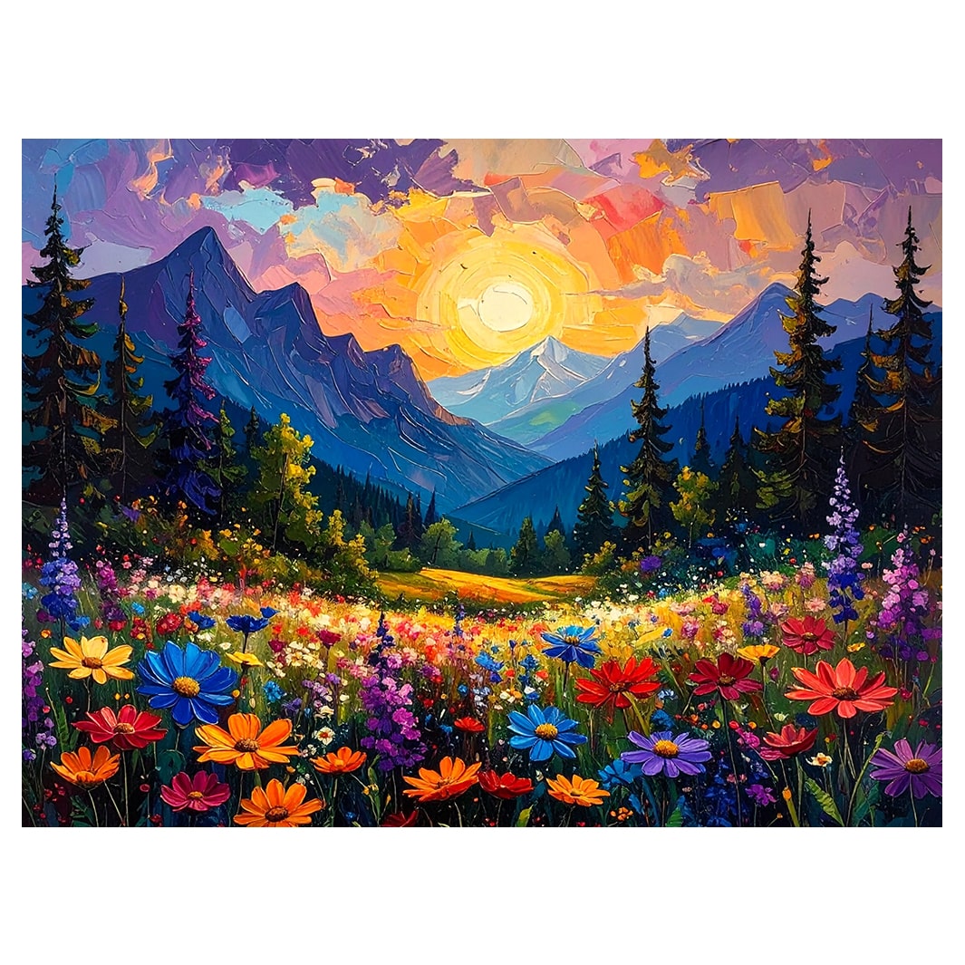MOUNTAIN VALLEY DREAMS BLOCK MOUNT CANVAS