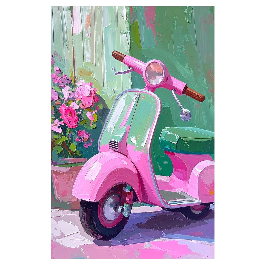 SCOOTER ADVENTURES BLOCK MOUNT CANVAS