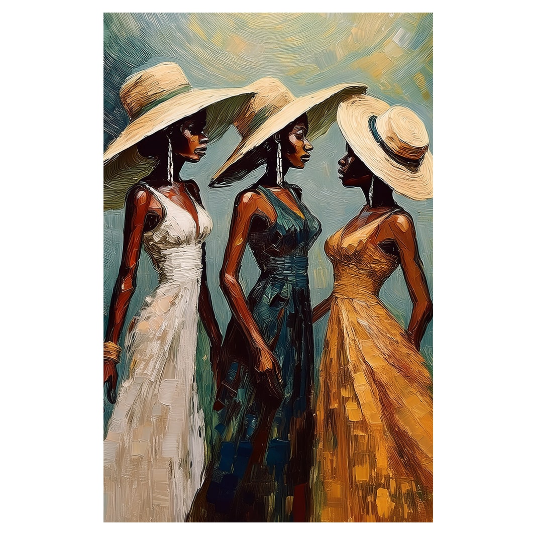 WANDERING LADIES BLOCK MOUNT CANVAS