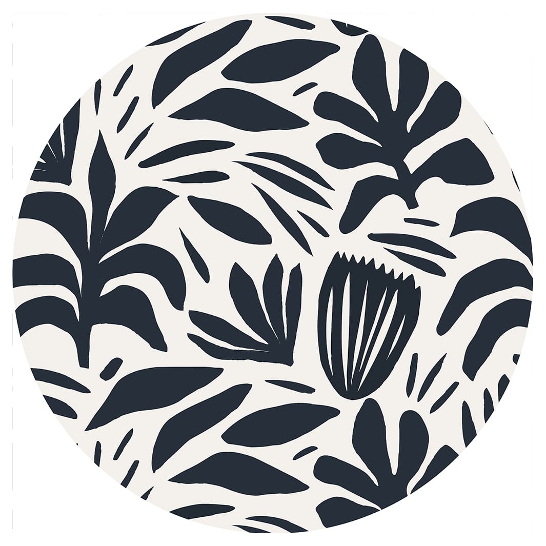 MONOCHROME MEADOW ROUND COFFEE TABLE