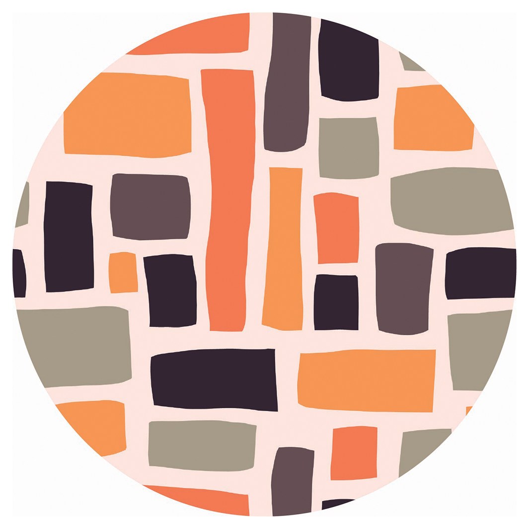MOD MOSAIC ROUND COFFEE TABLE