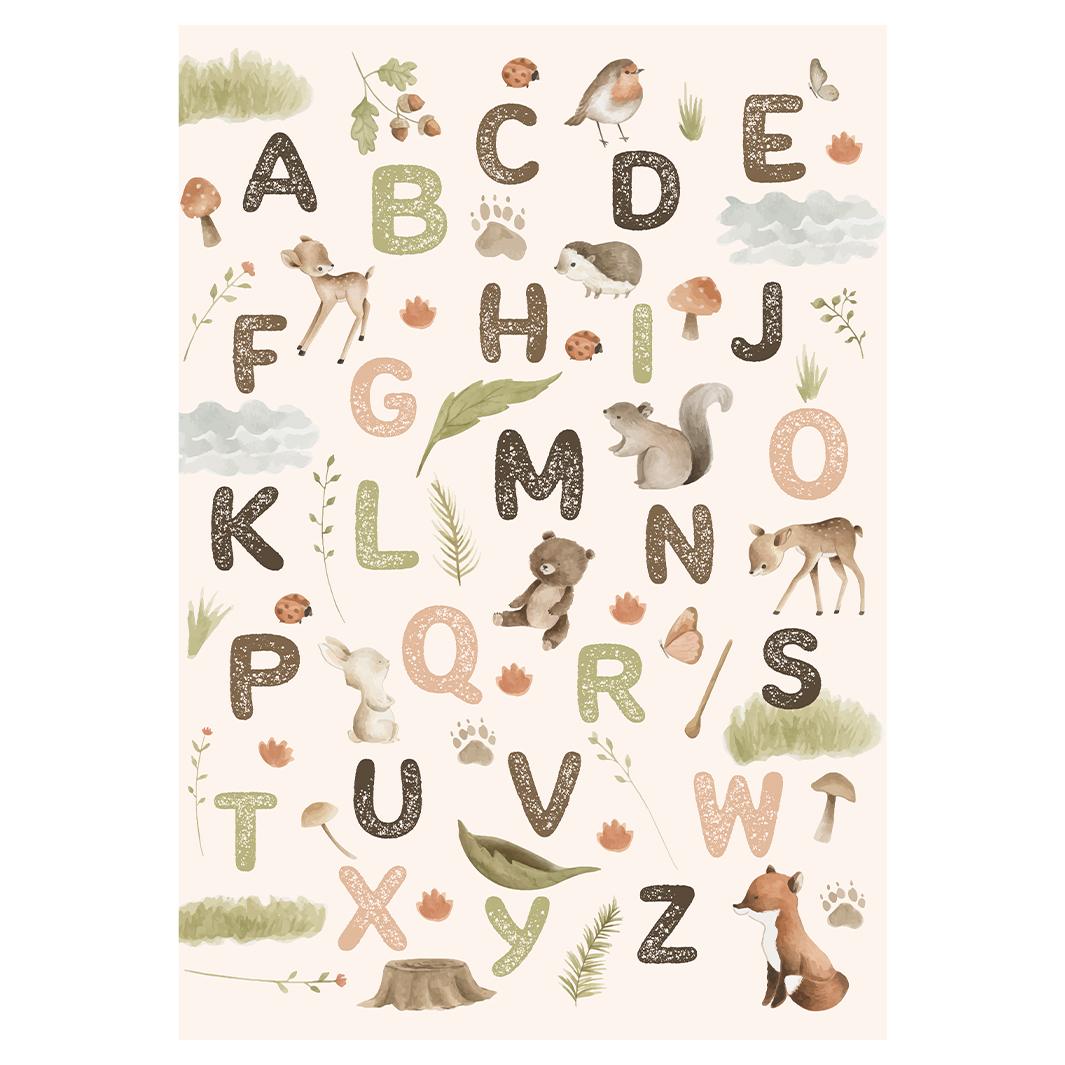 NATURE'S ALPHABET FLEECE BLANKET