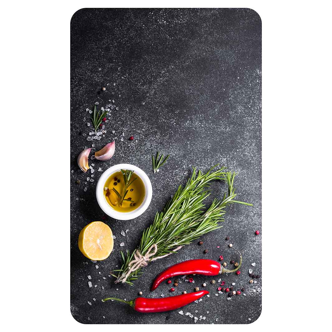 CHILLI AND HERBS KITCHEN TOWEL