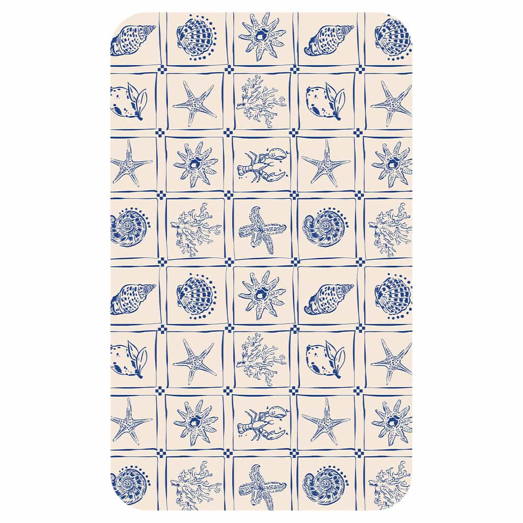 SEASHELL MOSAIC KITCHEN TOWEL