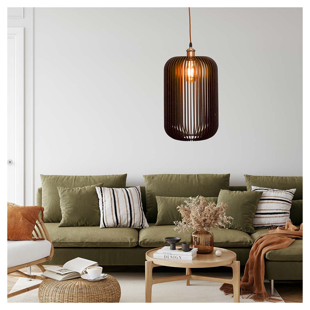 TALL BIRD CAGE PENDANT LIGHT