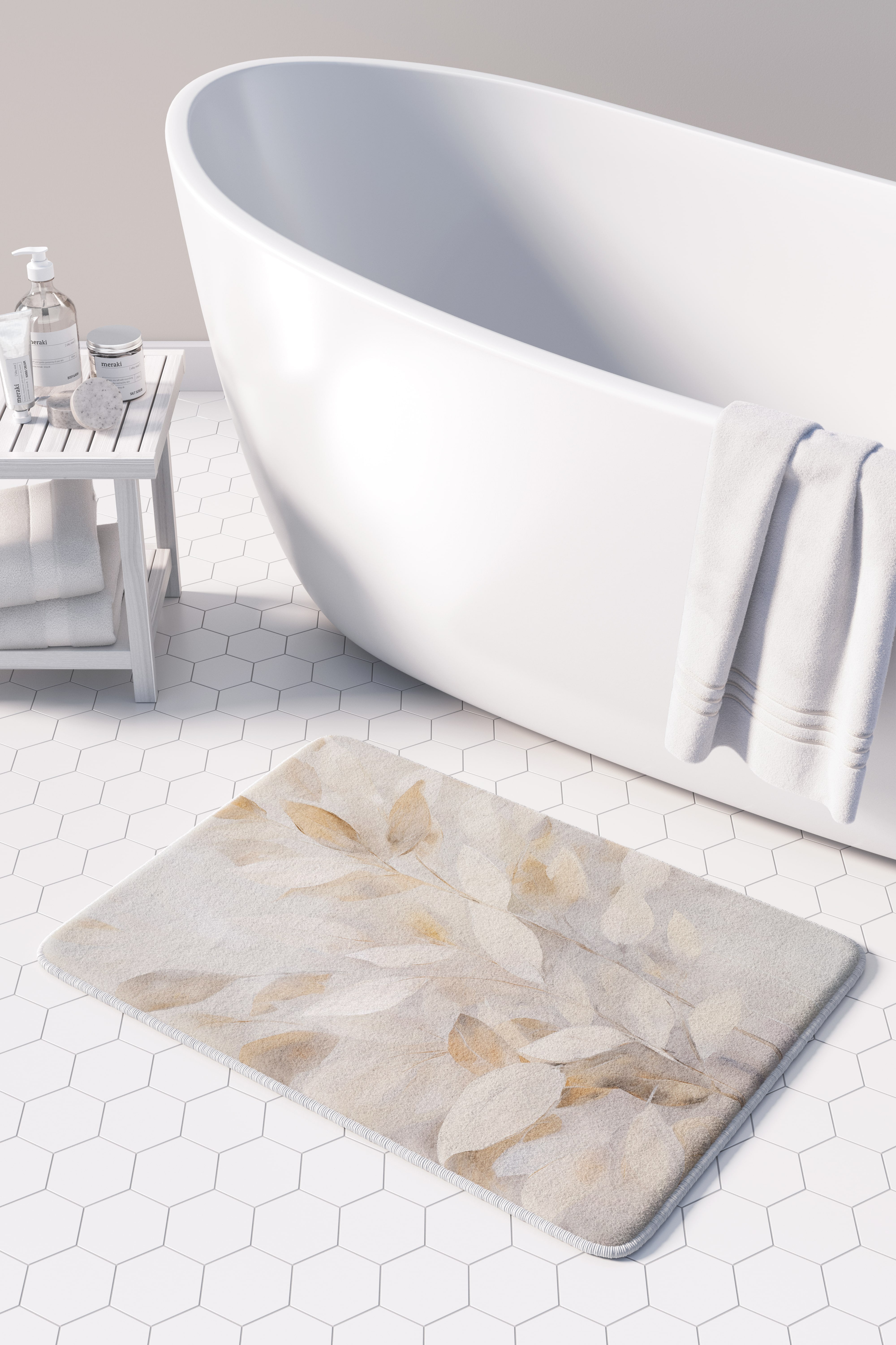 SOFT LEAVES BATHMAT
