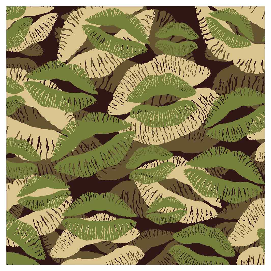 CAMO KISSES NAPKIN