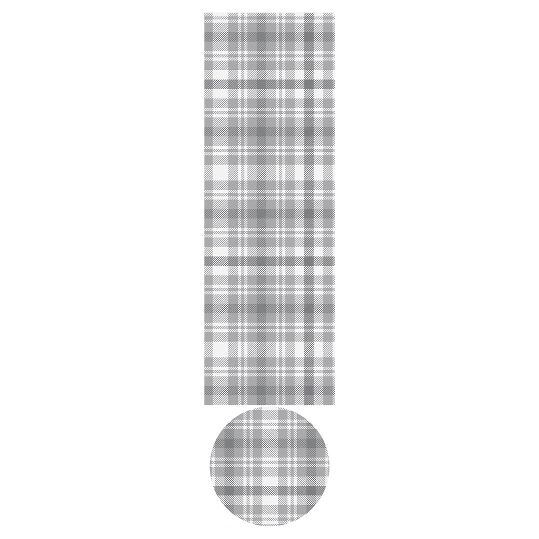 SLATE TARTAN OTTOMAN