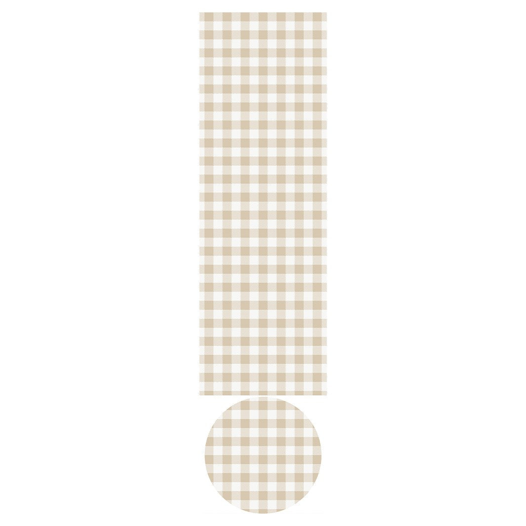 COZY CHECK  OTTOMAN