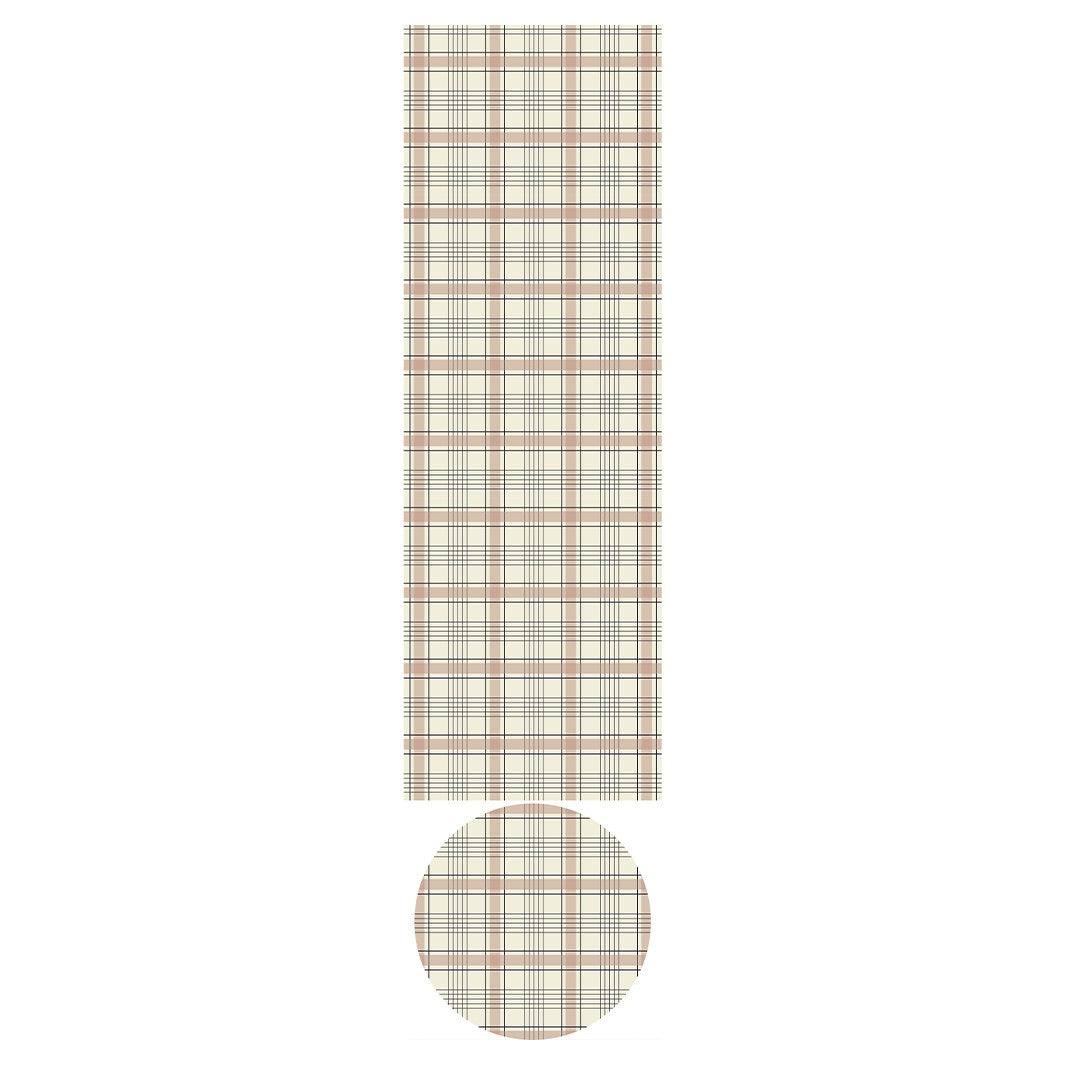 ROSEWOOD PLAID OTTOMAN