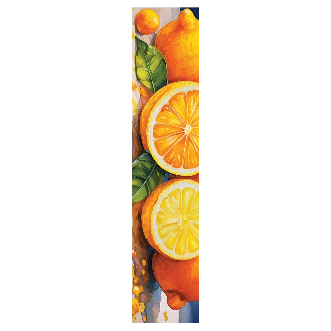 DRIPPING YELLOW WATERCOLOUR LEMONS  TABLE RUNNER