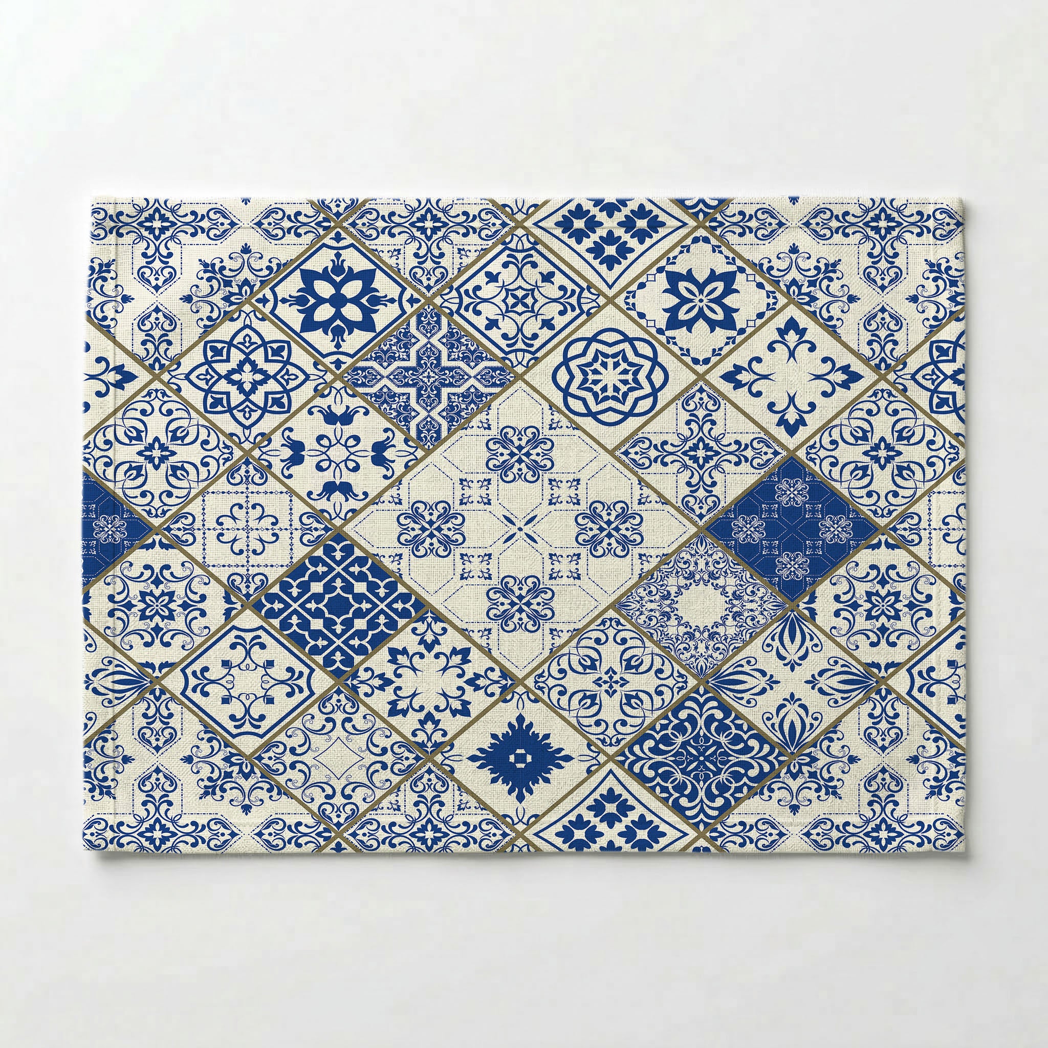 PATTERN BLUE DIAMOND LISBON PLACEMAT