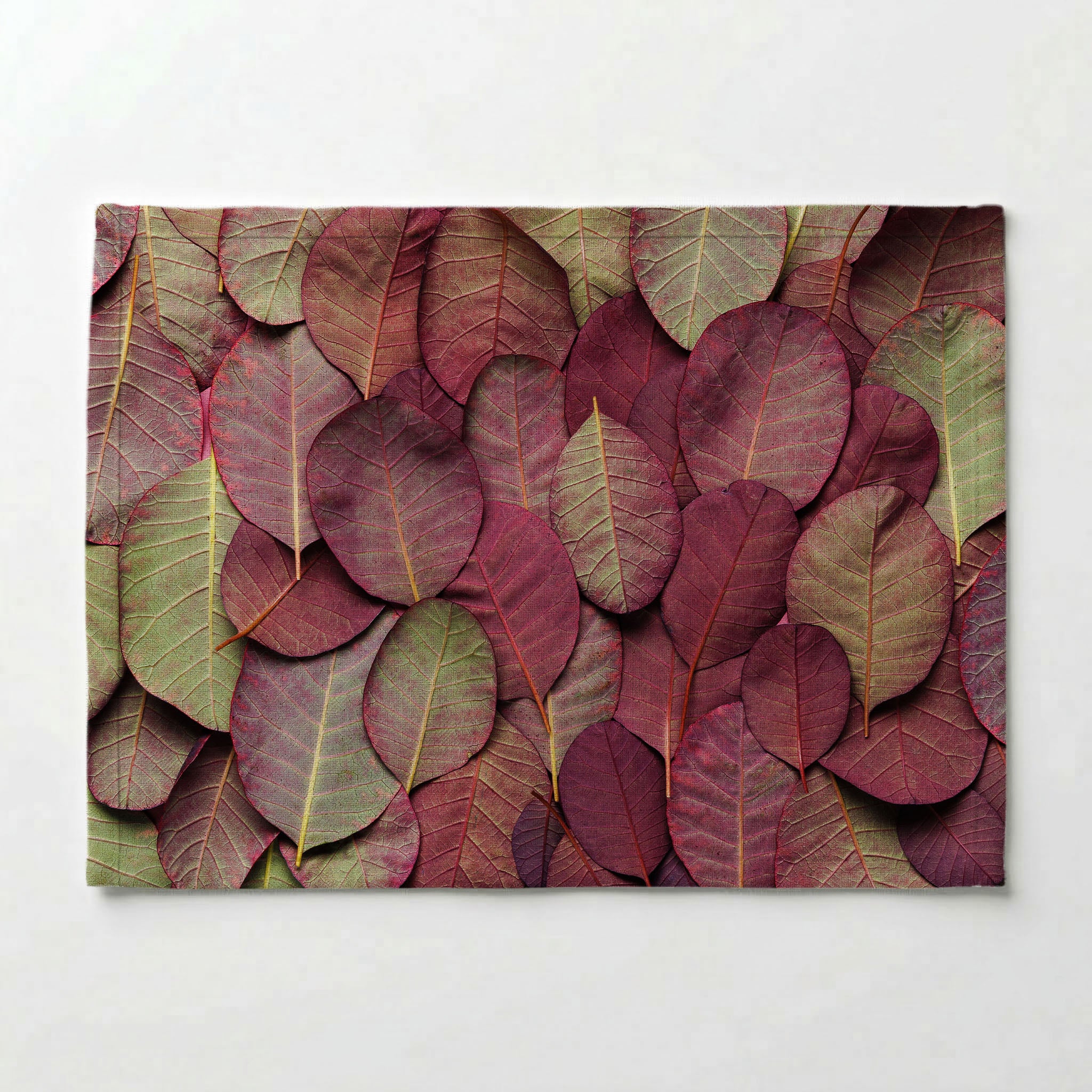 LEAF ARRANGEMENT DARK MAUVE AND GREEN PLACEMAT