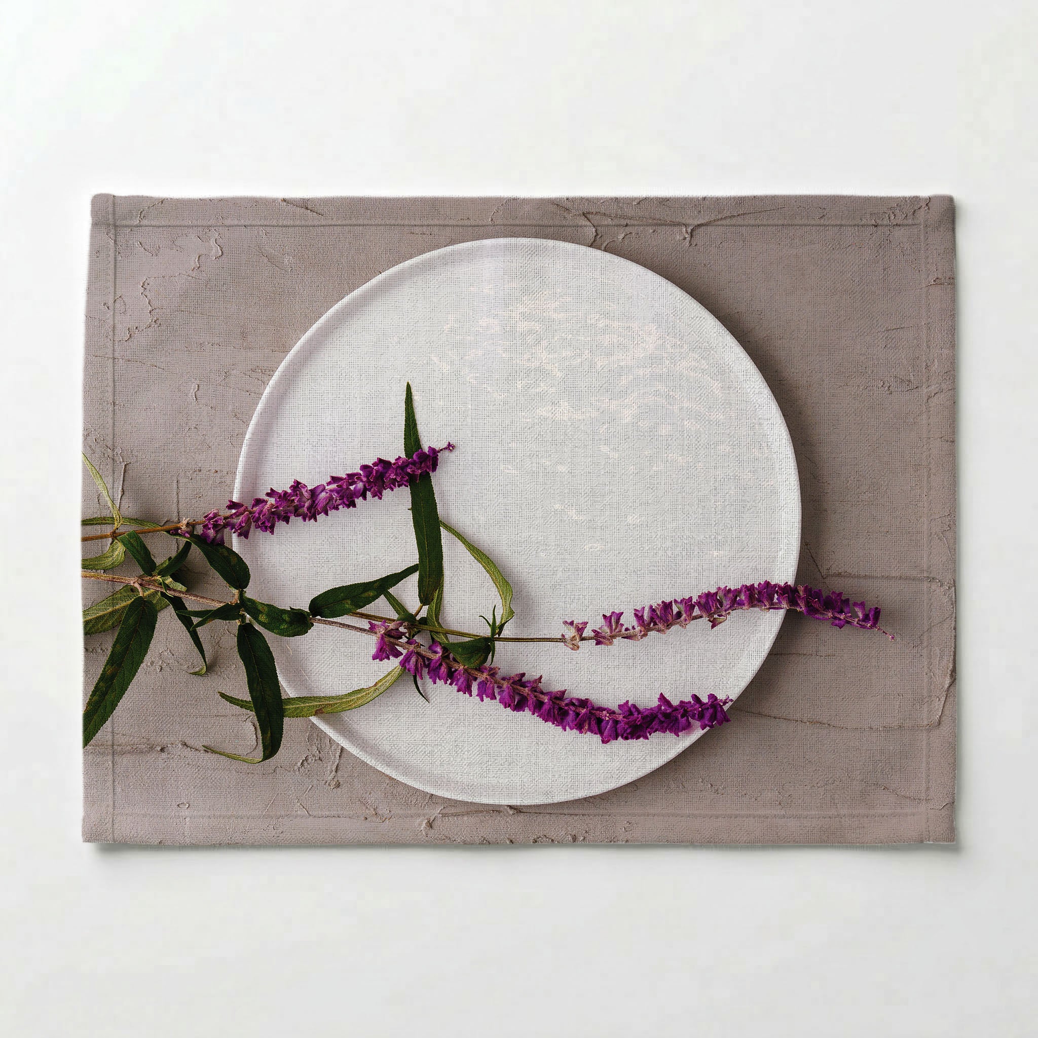 LAVENDER ON PLATE PLACEMAT