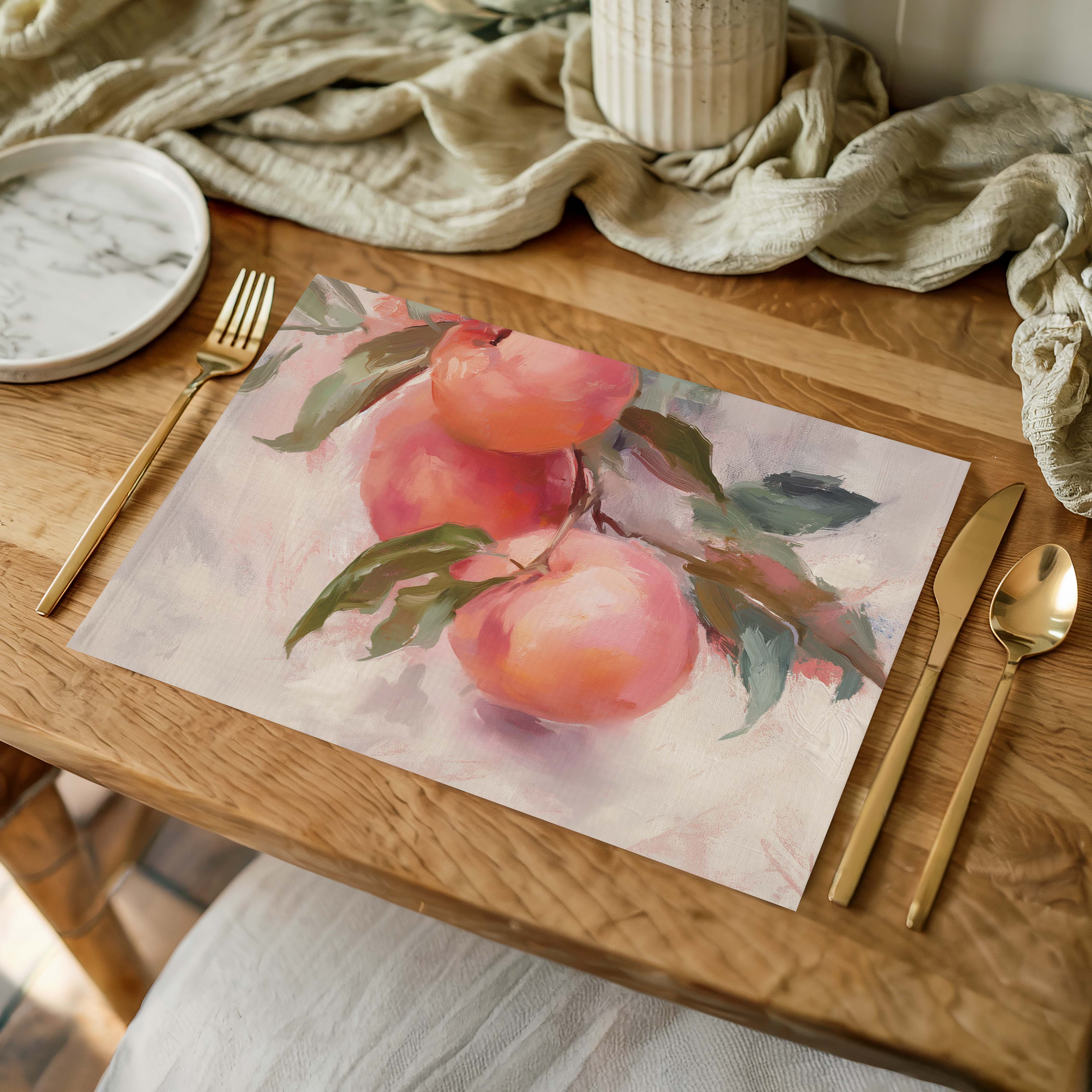 SUMMER PEACHES PLACEMAT