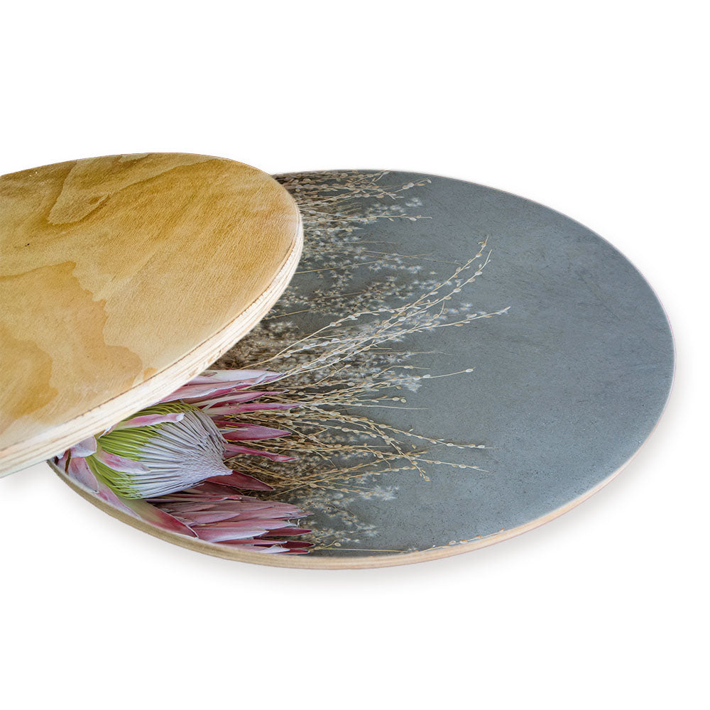 FLORAL DEEP PINK KING PROTEA CHEESEBOARD