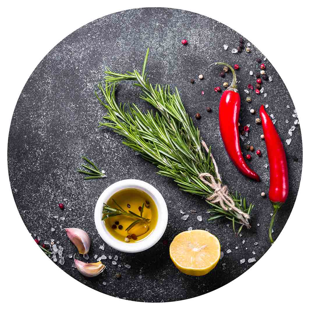 CHILLI AND HERBS SERVING BOARD
