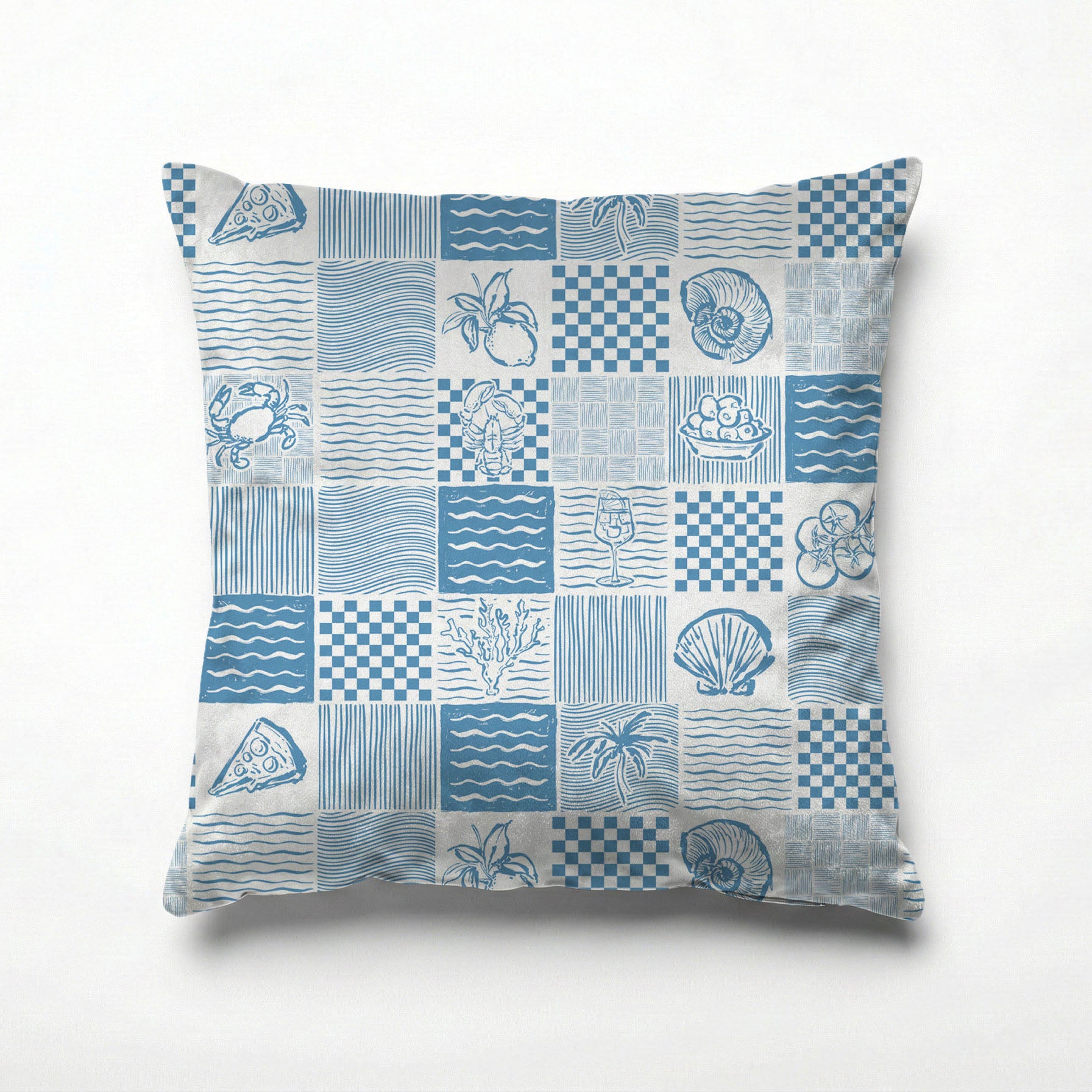 COASTAL PATCHWORK SCATTER CUSHION