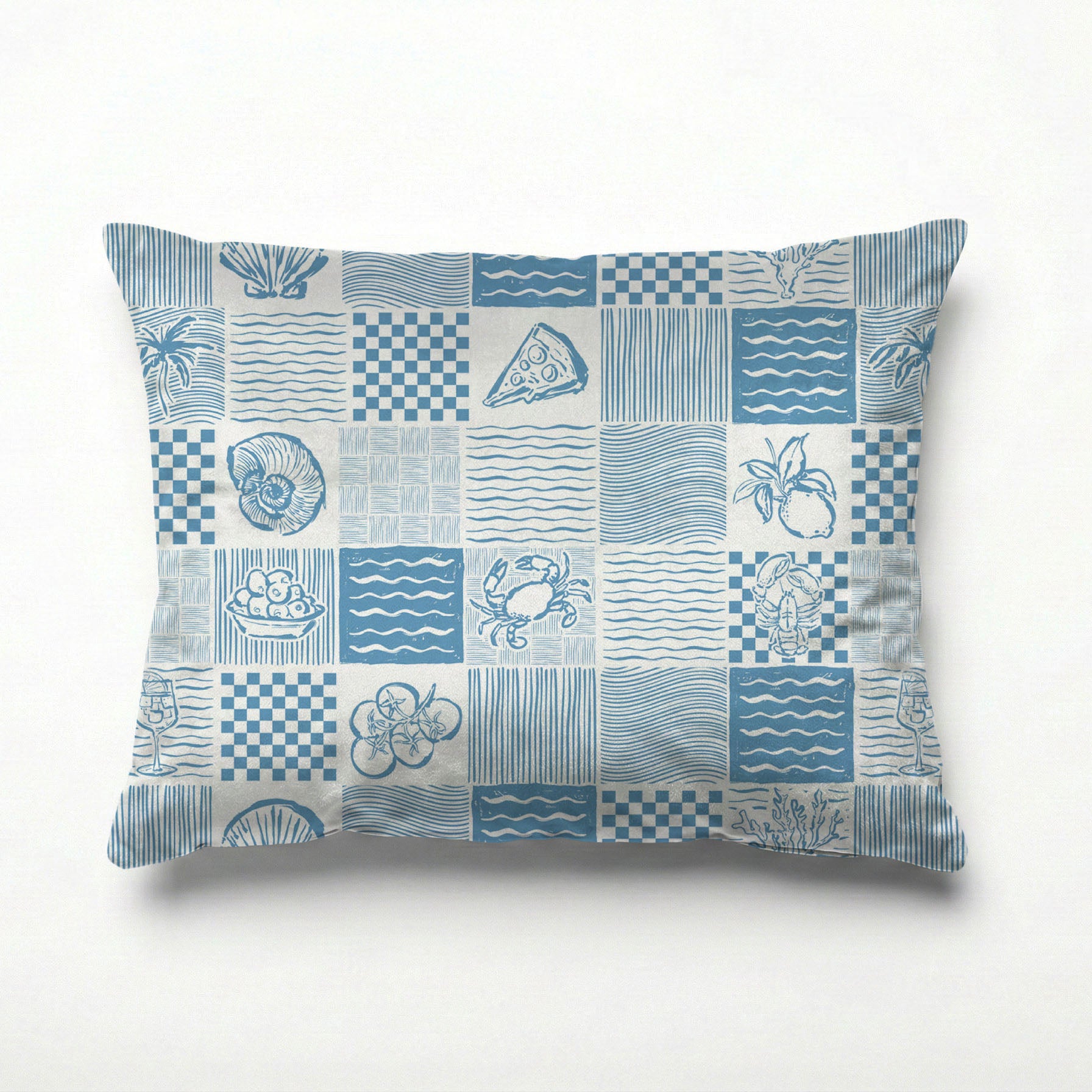 COASTAL PATCHWORK SCATTER CUSHION