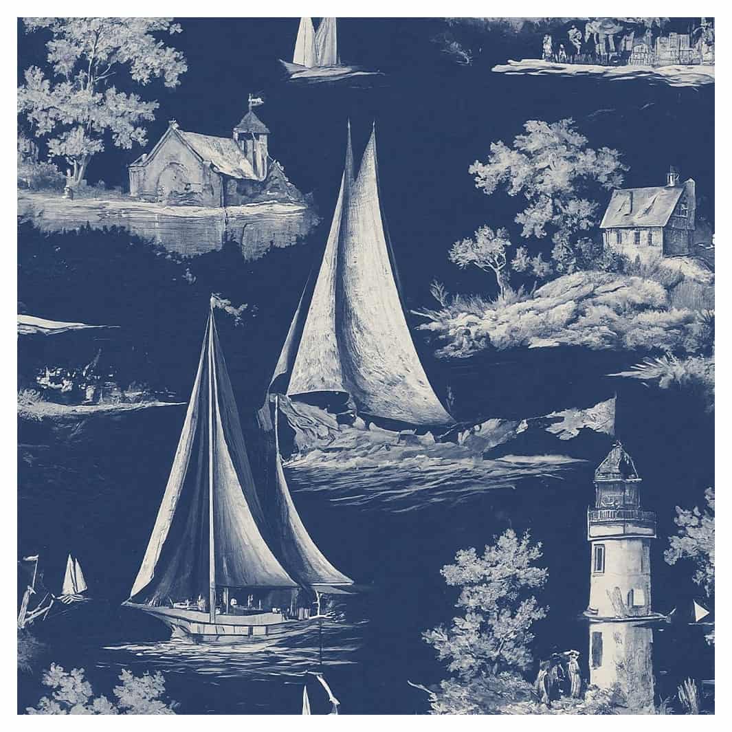 MIDNIGHT SAIL SQUARE SCATTER CUSHION