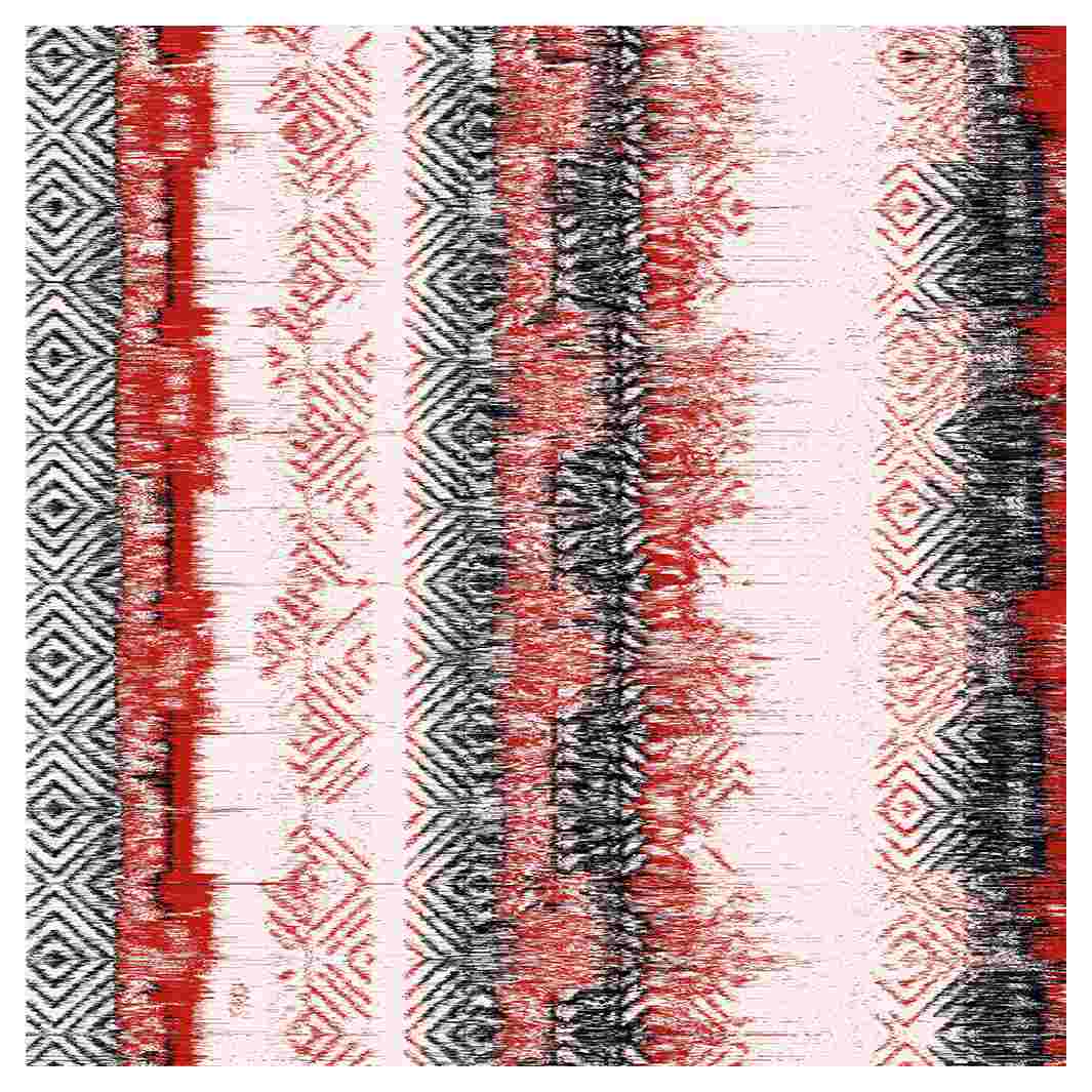 RED EARTH RHYTHM SQUARE SCATTER CUSHION