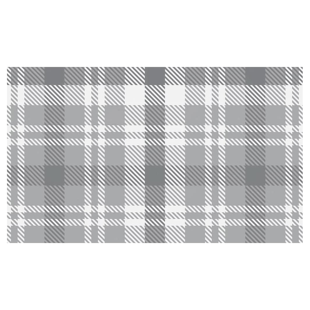 SLATE TARTAN RECTANGULAR SCATTER CUSHION