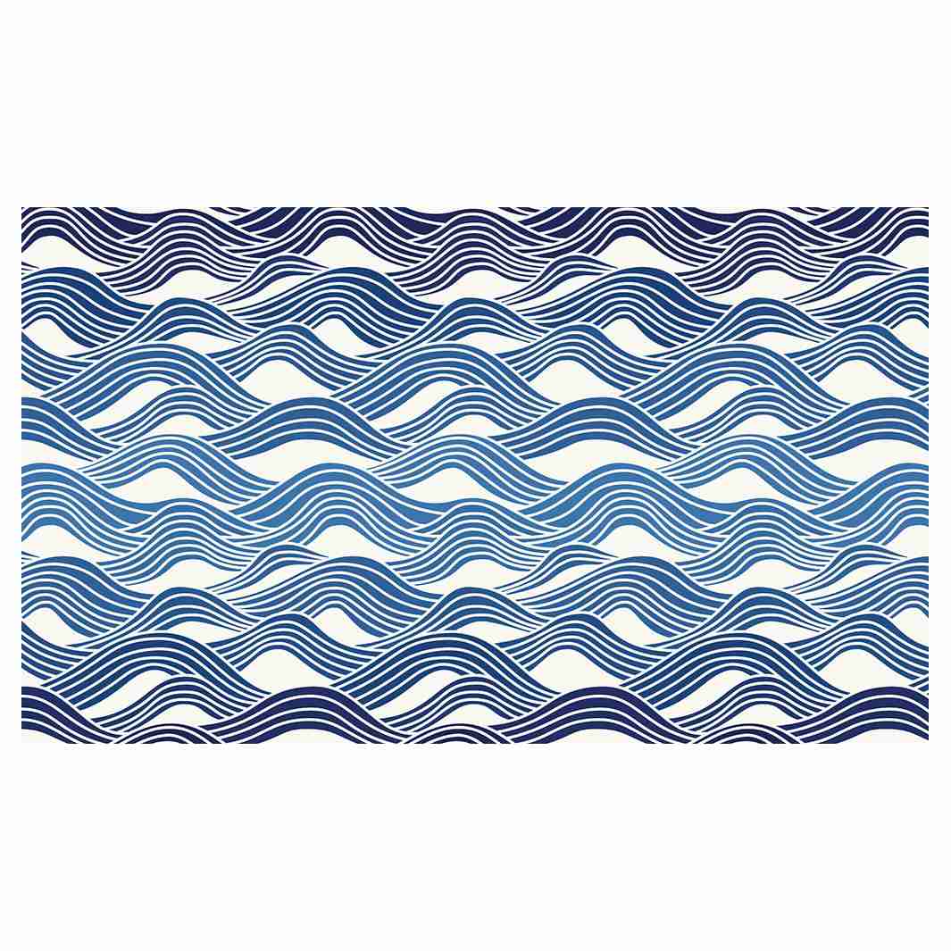 ROLLING WAVES RECTANGULAR SCATTER CUSHION