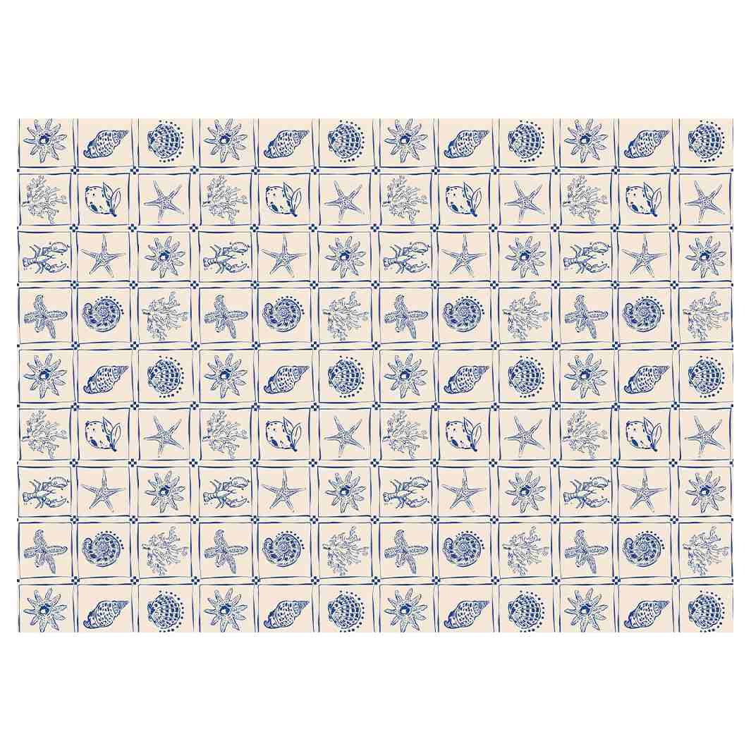 SEASHELL MOSAIC TABLECLOTH