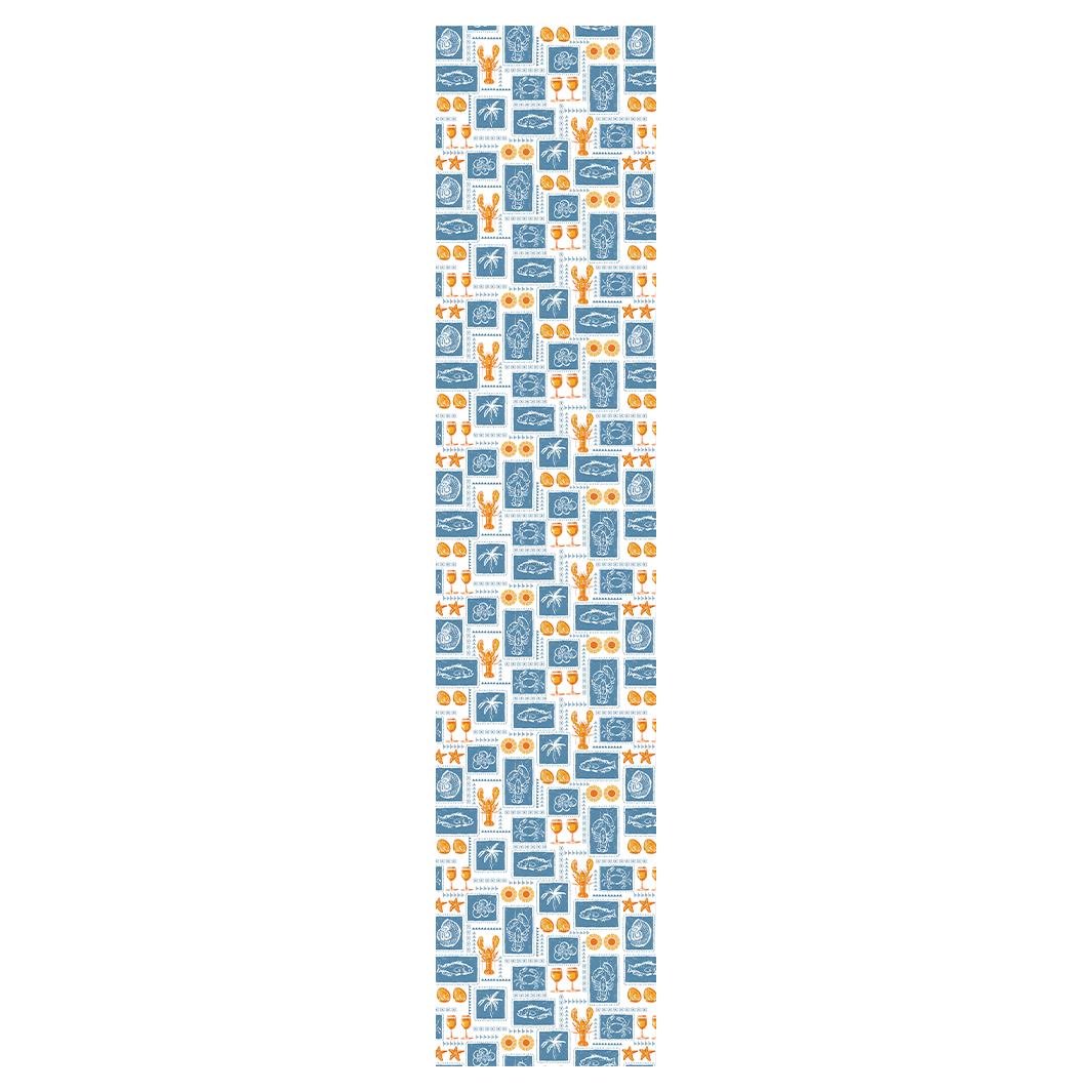 COASTAL POSTCARDS TABLE RUNNER
