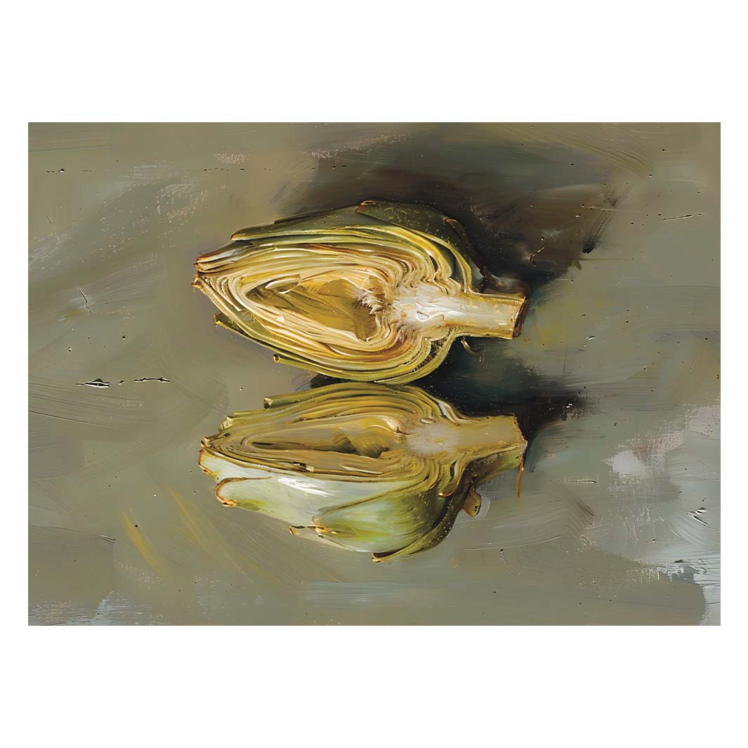 SPLIT ARTICHOKE TEA TRAY