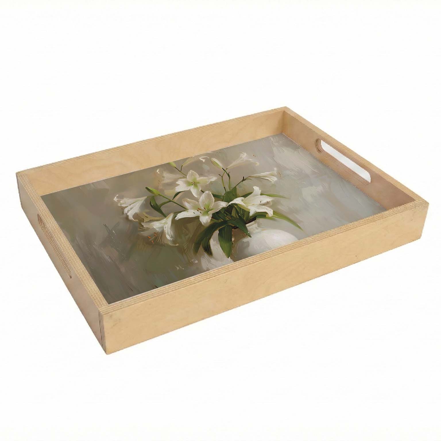LILY VASE TEA TRAY